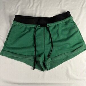 Koral Size S Duffle Green Black Roll Up Sweat short Gym Active Pockets Lounge